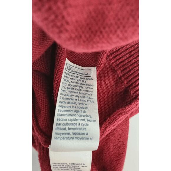 Tommy Hilfiger Men's Signature Solid V-Neck Sweaters - Rouge 3XL - Picture 6 of 7